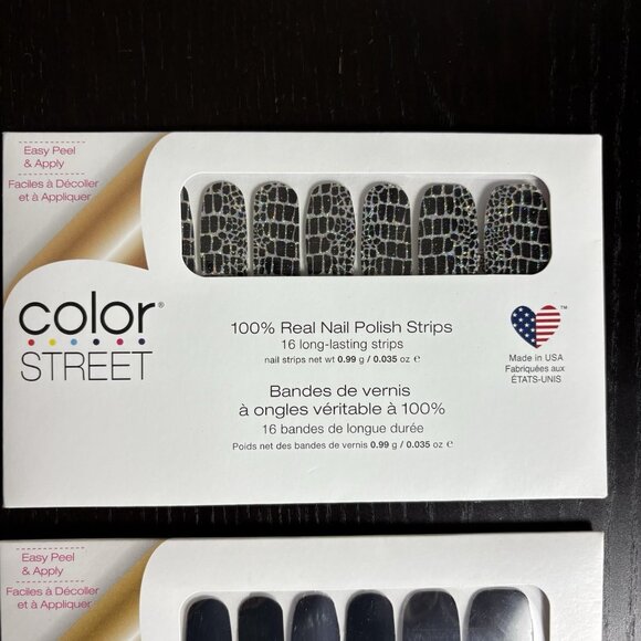 COLOR STREET Lot of 4 Packs Nail Polish Strips Various Colors/Designs NEW - Picture 4 of 7